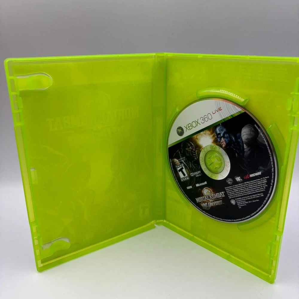 Midway Mortal Kombat vs DC Universe Xbox 360 Green Good‎ Fighting Game